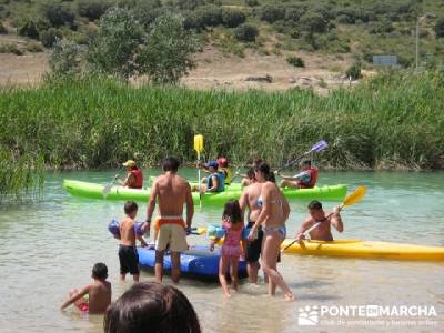 Baño en Lagunas de Ruidera; senderismo guadalajara